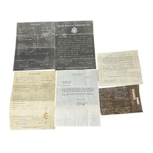 WWI Military Paper Group Virginia Soldier Draft Notice & Discharge 1918-1919